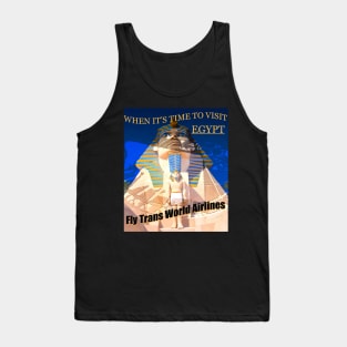 Vintage TWA visit Egpyt add Tank Top